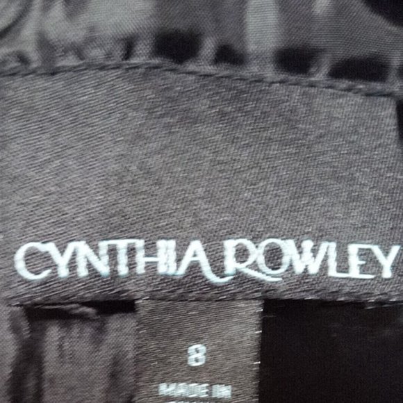 VINTAGE CYNTHIA ROWLEY Gray Knit Office Pencil Dress Size 8 - Picture 6 of 7